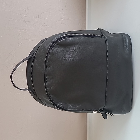 margot Bags Margot Gray Leather Backpack Poshmark